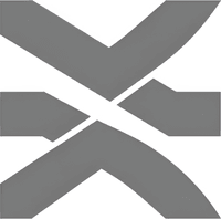 Минималистичный абстрактный логотип компании КемГТК Лигал в серых тонах на белом фоне