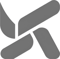 Минималистичный абстрактный логотип компании КемГТК Лигал в серых тонах на белом фоне